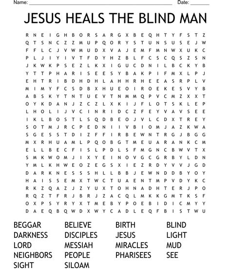 How to Play the Blind Man Word Search